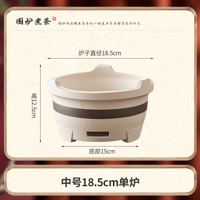 茶とバーベキュー用の炉、家庭用屋内昔ながらの縁取り炉、粘土炉、木炭泥炉、屋外炭炉|undefined
