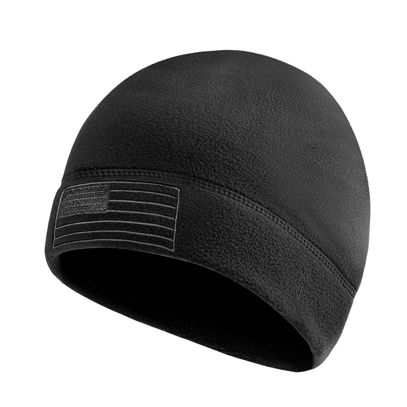 Fleece sombrero bandera americana invierno a prueba de viento caliente máscara esquí al aire libre Riding collar sombrerería estrella rayas orejeras