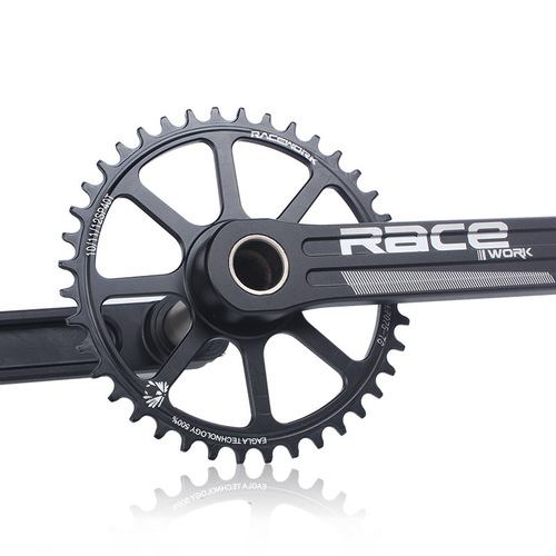 RACEWORK road bike crankset, hollow one-piece direct-mounted single crankset 40/42T folding bike 10/11 speed crankset