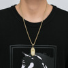Necklace hip-hop style, pendant for beloved, brand accessory suitable for men and women, European style