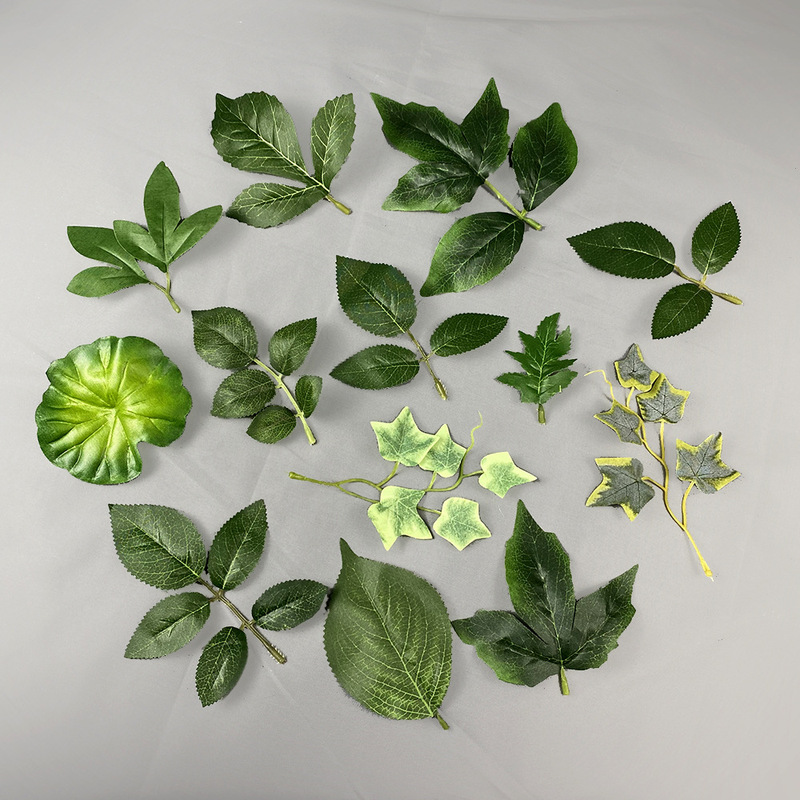 Wire Mesh Flower Accessories, Simulated Rose Branches with Leaves, Peony Leaves, Lily Leaves, Handmade DIY Simulated Green Plants Wire Mesh Flower Accessories, Simulated Rose Branches with Leaves, Peony Leaves, Lily Leaves, Handmade DIY Simulated Green Plants