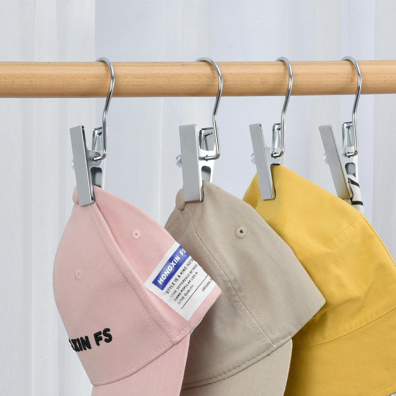 亚马逊带夹子衣架靴夹袜子被单夹挂丝巾围巾挂钩衣架帽子夹样品夹