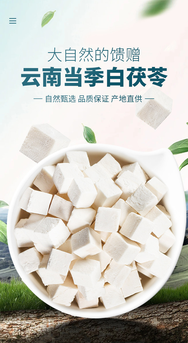Poria Fu Ling Dried Herb Slices 200g with Astragalus 100g for Tea and Soup overview