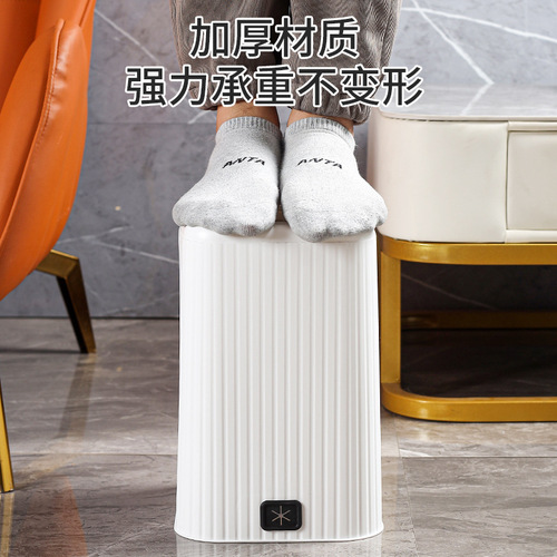 Nordic style pressure-free ring trash can household paper basket office living room bedroom bathroom creative lidless paper bucket