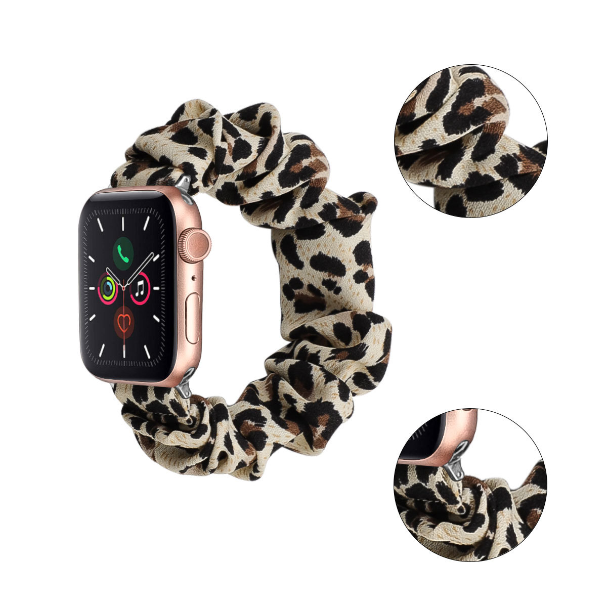 Apple correa de reloj adecuado para Apple watch3 4 56 se 7 8 generación intestino grueso banda de pelo Correa pulsera