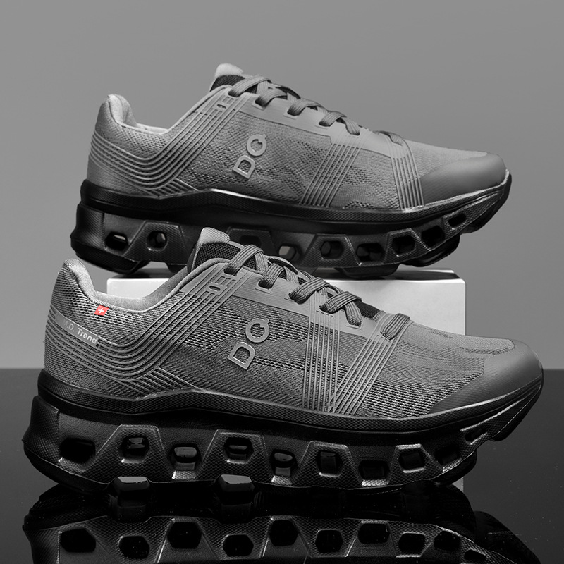 Zapatos de hombre nubes de amortiguación de malla transpirable entrenamiento ligero correr zapatillas deportivas casuales diseño de color anti-deslizante bajo