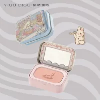 YIGUDIGU картофельное пюре в жестяной коробке, румяна, матовый телесный цвет для макияжа, универсальный крем-румяна для студентов