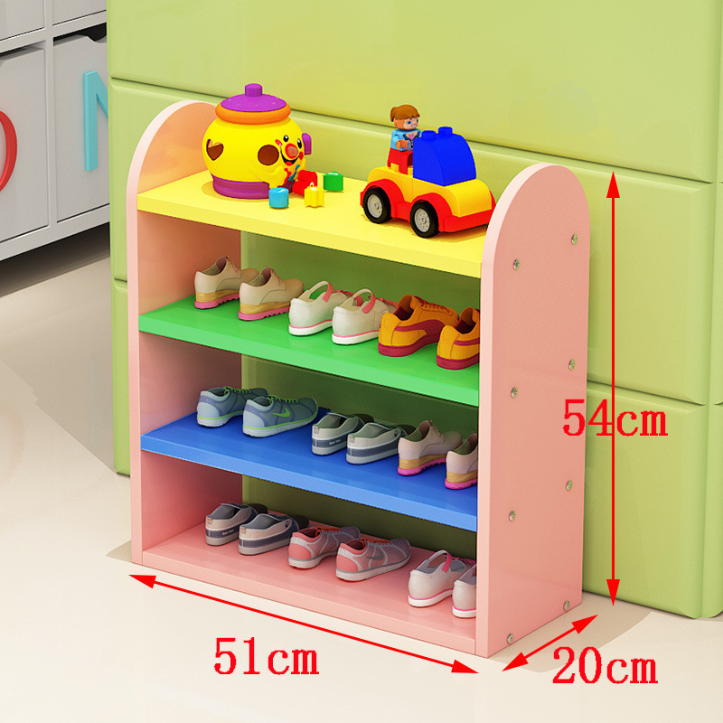 靴ラック多層一体型子供靴ラックベビー小さなかわいいカラフルな靴キャビネットシンプルな幼稚園収納ラックホット|undefined