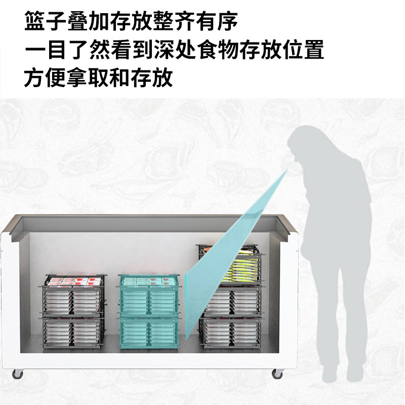 Broken storage basket Internal freezing segregated partition layered layered separation, the bottom of the debris food for the sorting agency 4