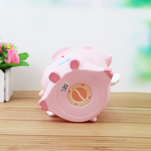 ins creative Korean cute obedient pig children's piggy bank Internet celebrity cartoon anti-fall piggy bank vinyl pig ornaments