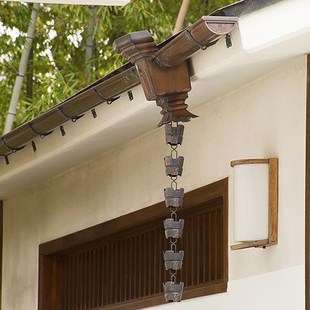 Rain Chain Drainage Chain Japanese-Style Villa Temple Sun House Eaves Drip Chain Rainwater Guide Chain Rain Preferred
