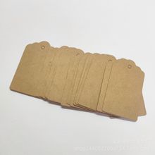 花头牛皮纸空白小吊牌DIY吊卡产品标签手绘名片烘焙包装挂牌3*5cm