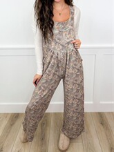 G 72060 Pocket Decor Casual Jumpsuit Women �ڴ�װ�����¿�