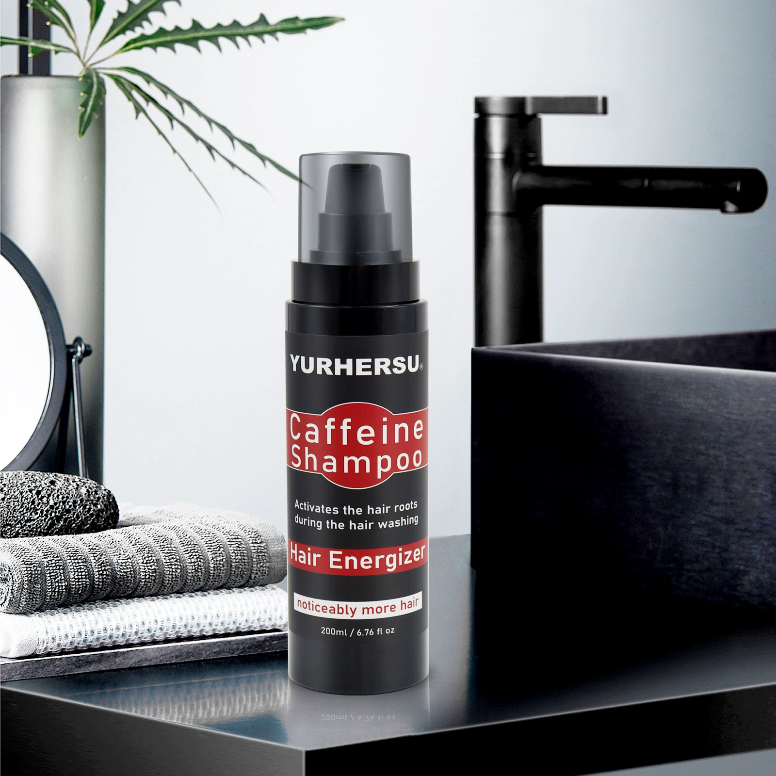 YURHERSU Кофеин Шампунь Шампунь Кофеин Шампунь Для Уборки Волосы Очищает и Восстанавливает Сгибный Шампунь