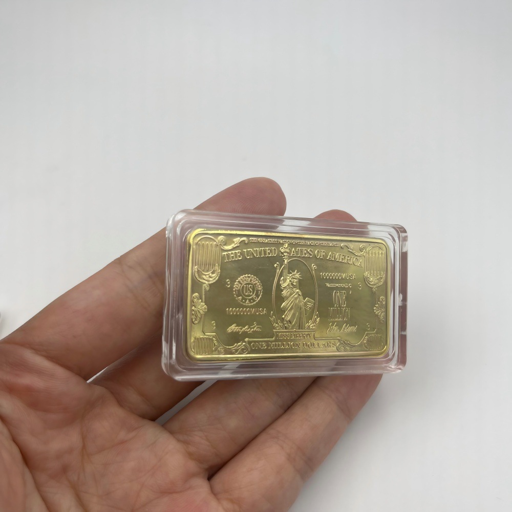 Lingote Conmemorativo de Metal Hierro Coleccionable para Navidad y Regalo de Oficina