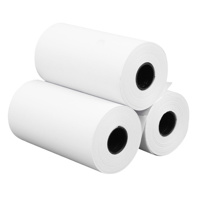 El papel térmico de la máquina Meow se puede pegar sin fenol AP1P2 pregunta incorrecta de diez años a prueba de tres años autoadhesiva 57x30 papel de impresión