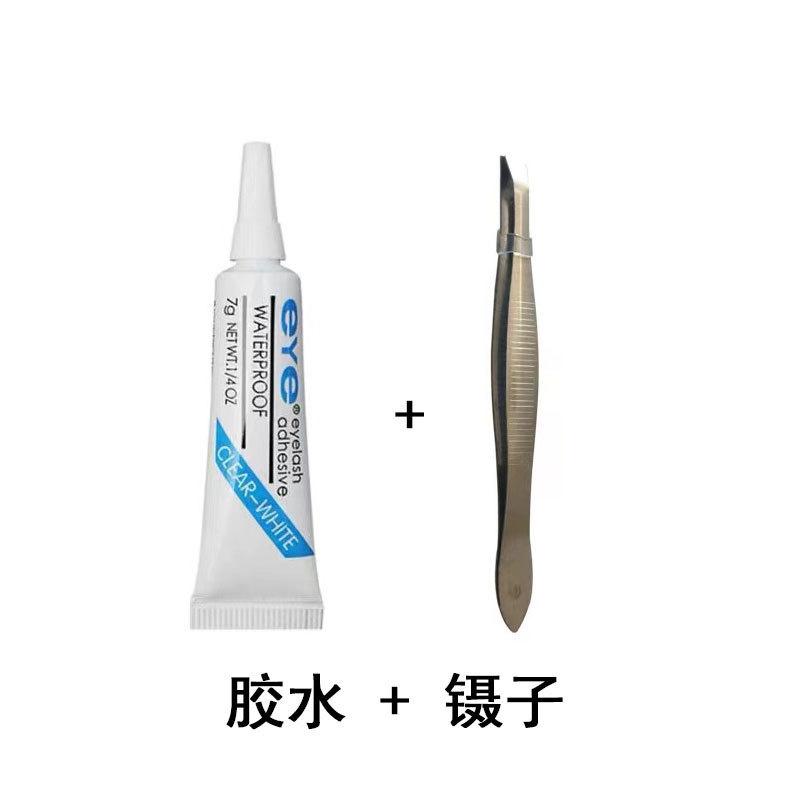 Fox oblicuamente, pestañas postizas HX07, simulación natural femenina, pestañas de tallo duro de demonio europeo ligero de sangre mixta de una pieza