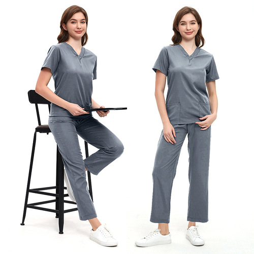 Surgical Short-Sleeve Gown Women's Set Nurse Uniform Operating Room Work Uniform Isolation Suit