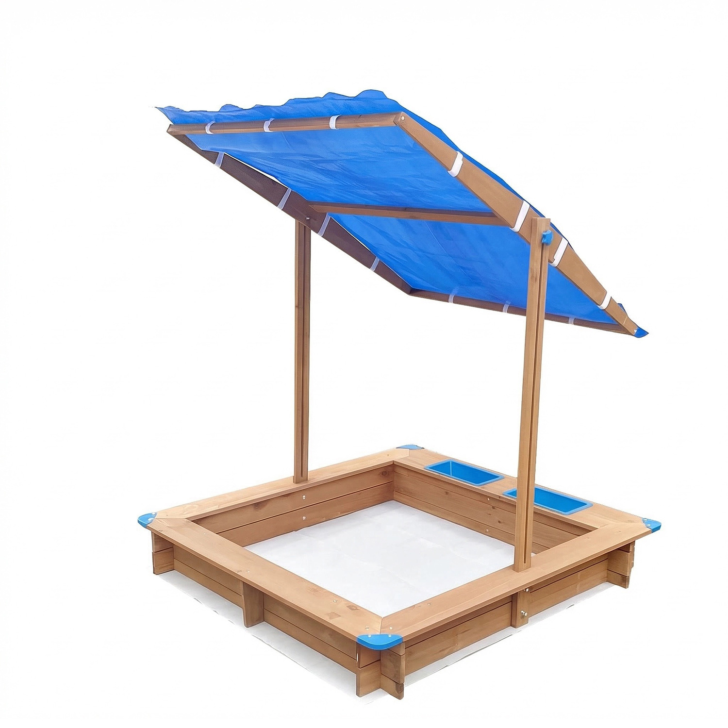Juego de arena grande para niños juguetes de jardín de infantes Comercio exterior traje de piscina de arena cerca de pozo de arena plegable fabricante familiar de madera