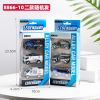 Metal toy, realistic racing car, car model, police car, set, wholesale