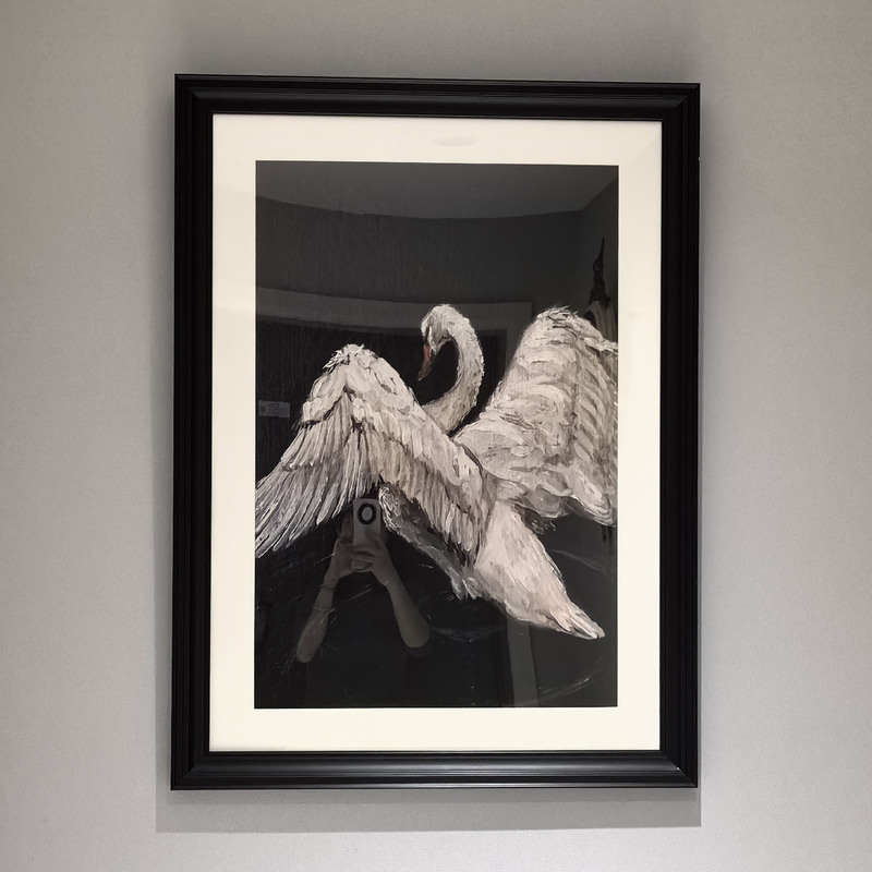 Retro Black Photo Frame Table High-End A3 Solid Wood Large Picture Frame Empty Frame Framed Decorative Painting Wall Hanging Square Customization