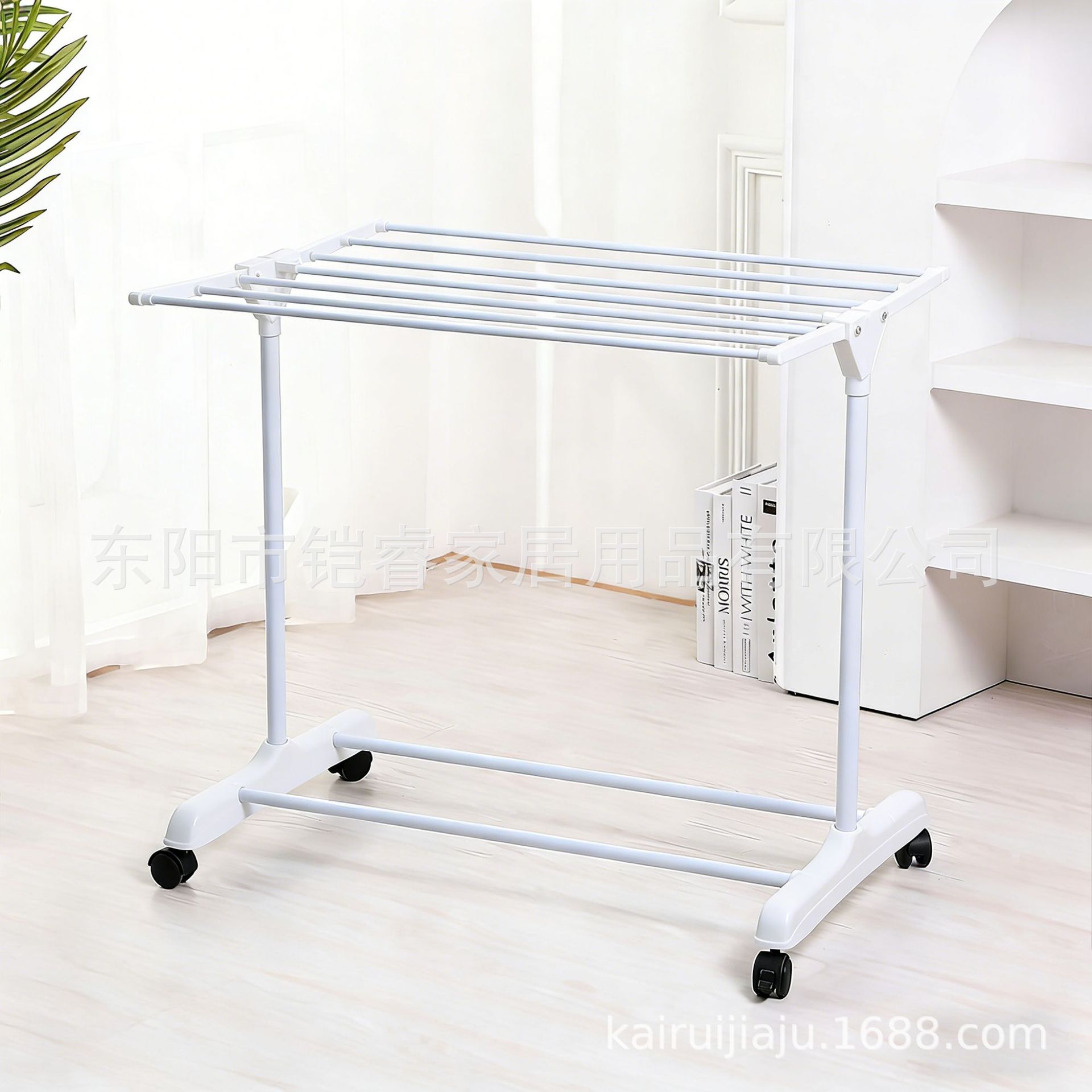 Fábrica multifuncional de piso de tres capas percha de secado de ropa percha de toallas de baño percha de secado de ropa percha de almacenamiento plegable móvil image 10