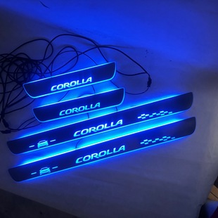 4 шт. подходят для динамических накладок на порог Corolla COROLLA со светодиодной подсветкой и педалями приветствия