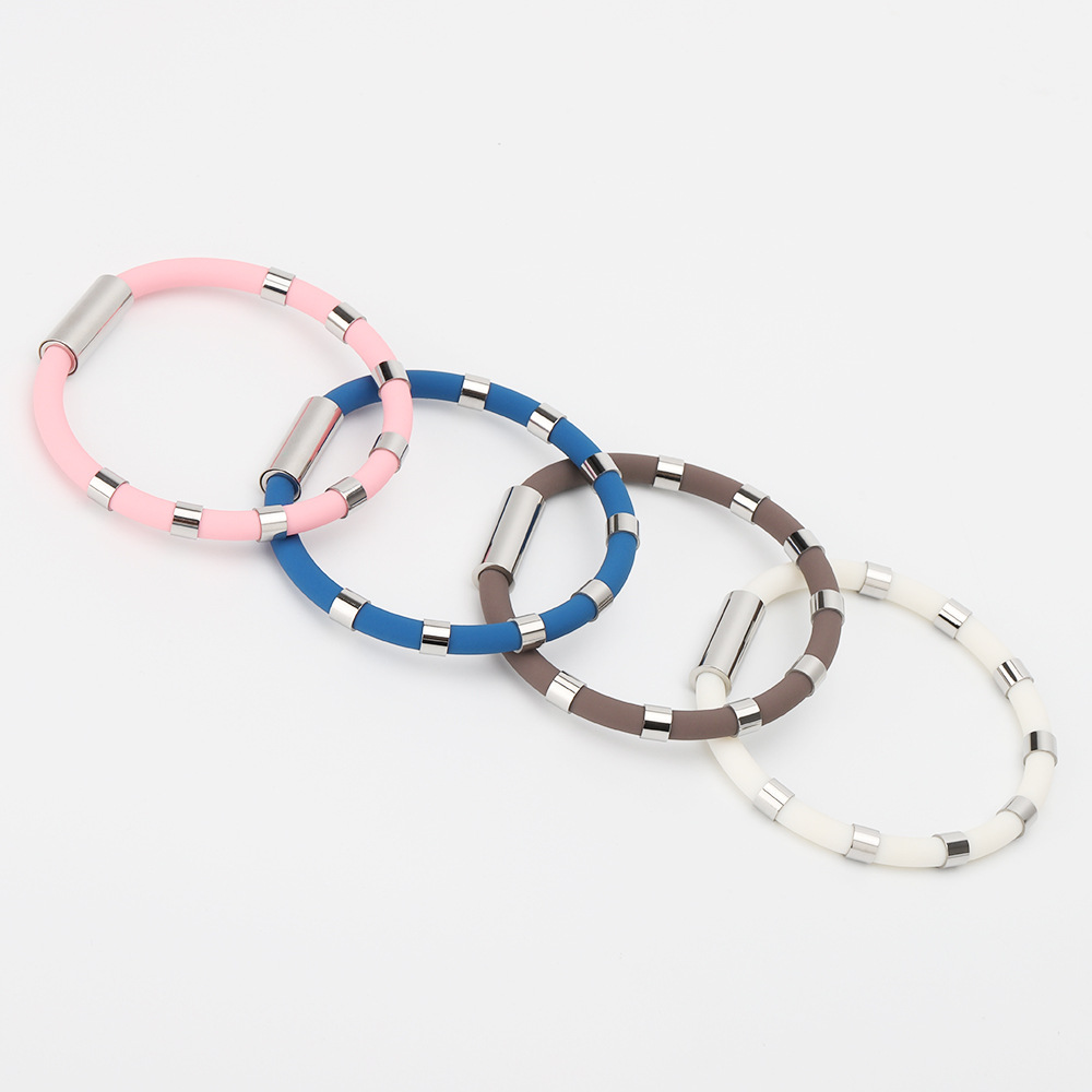 Fashion Round Silica Gel Unisex wristband 1 Piece