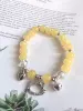 S125 yellow KT cat heart bracelet