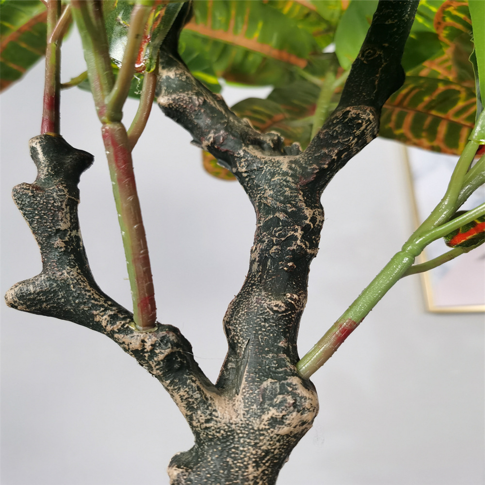 Ins, plantas en macetas de madera que cambia de color de estilo europeo, simulación artificial, árboles pequeños, fabricante de bonsáis de árbol falso de interior