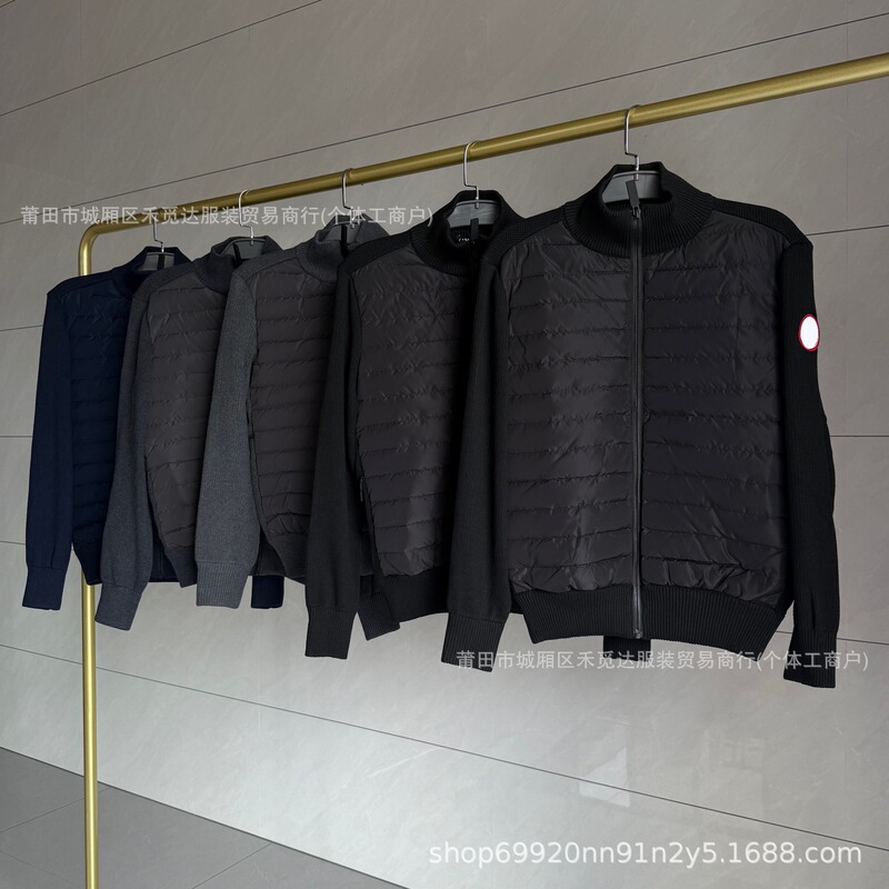 Cross-Border Foreign Trade 6830 Canada Goose down Jacket Knitwear Men's Full-Zip Lightweight Jacket Same Style as Canada, Lightweight and Thin Cross-Border Foreign Trade 6830 Canada Goose down Jacket Knitwear Men's Full-Zip Lightweight Jacket Same Style as Canada, Lightweight and Thin