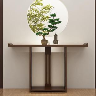 New Chinese Zen Style Solid Wood Entrance Table Home Antique Entrance Table Narrow Table Hotel Corridor Decoration