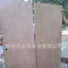 大量批发平板木质夹板门桃花芯单扇门胶合板门95元/扇专业出口