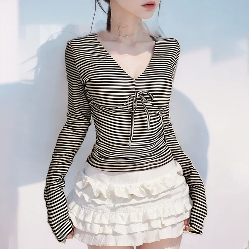 C095TP Европа и США 2024 новые V-образные шнуровки осенью