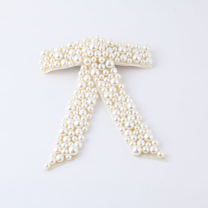 Nueva moda transfronteriza estilo europeo y americano Luz de lujo hermosa personalidad horquilla de las mujeres completo diamante perla arco horquilla accesorios para el cabello