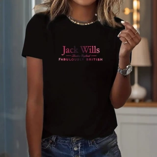 Jack Wills 字母印花休闲女士t恤 外贸跨境ebay亚马逊情热销短袖