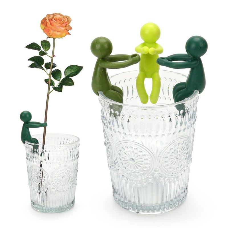 水培植物固定神器生长造型防倒伴侣扶正扶枝办公桌装饰园艺固定器|undefined