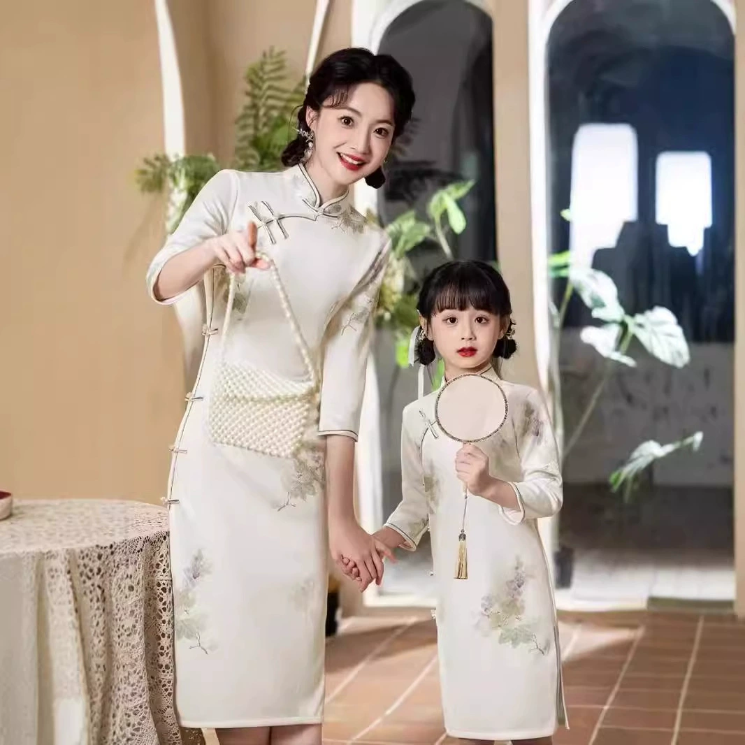 Cheongsam 2024 новый стройный темперамент улучшенное платье cheongsam женский китайский стиль ретро моды
