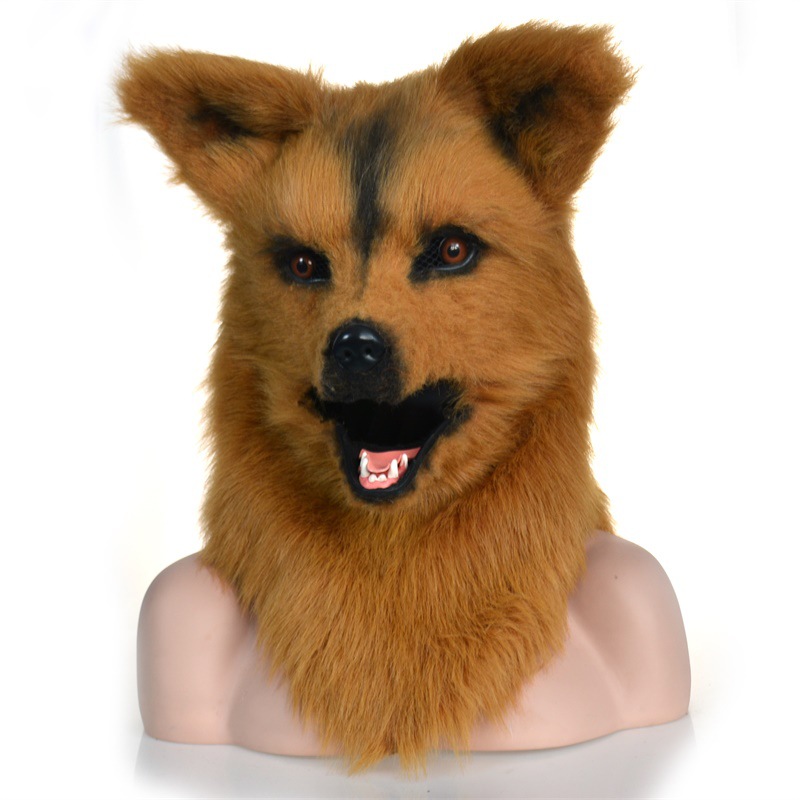 Máscara de cabeza de animal de cara completa Lobo Oso conejo León leopardo fotografía bola rendimiento máscara de película fabricante