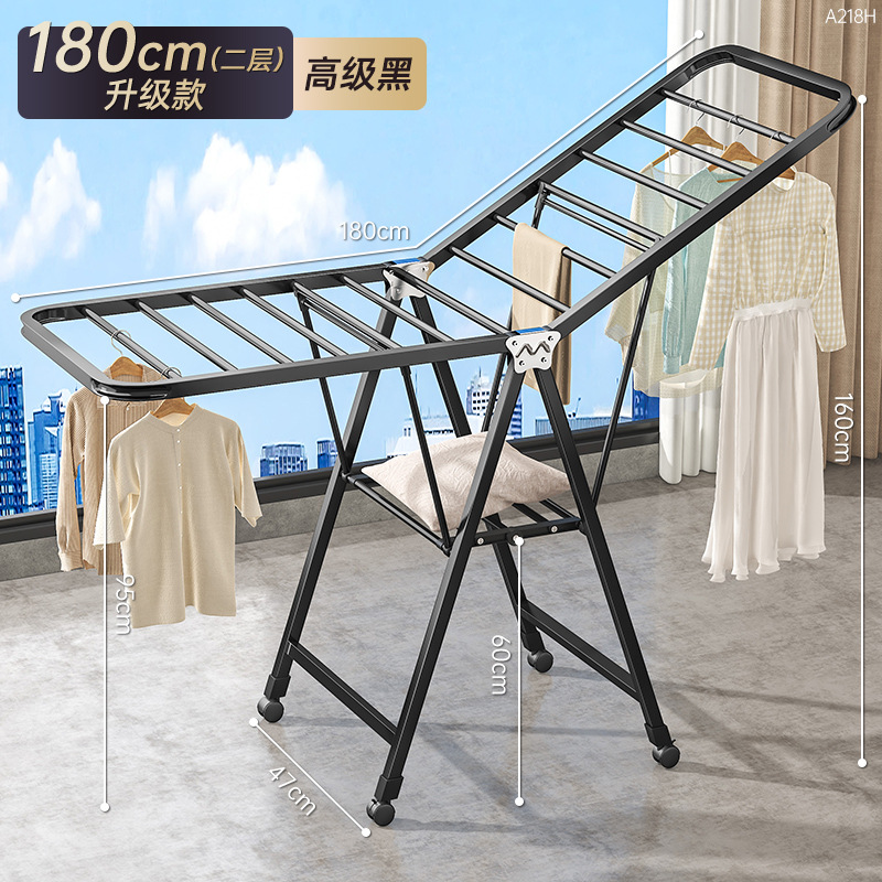 Balcón doméstico móvil varilla de secado interior multifuncional colcha de secado artefacto de suelo percha de secado