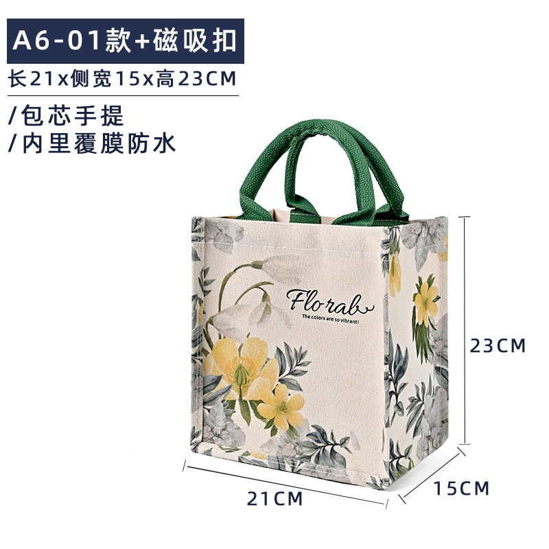 A6 - 01 + hebilla de succión magnética; tamaño; lona