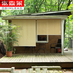 Outdoor Sunshade Roller Blinds, Light-Transmitting, Heat-Insulating, Sun Protection Door Curtains, Living Room Floor-To-Ceiling Windows, Balcony Curtains