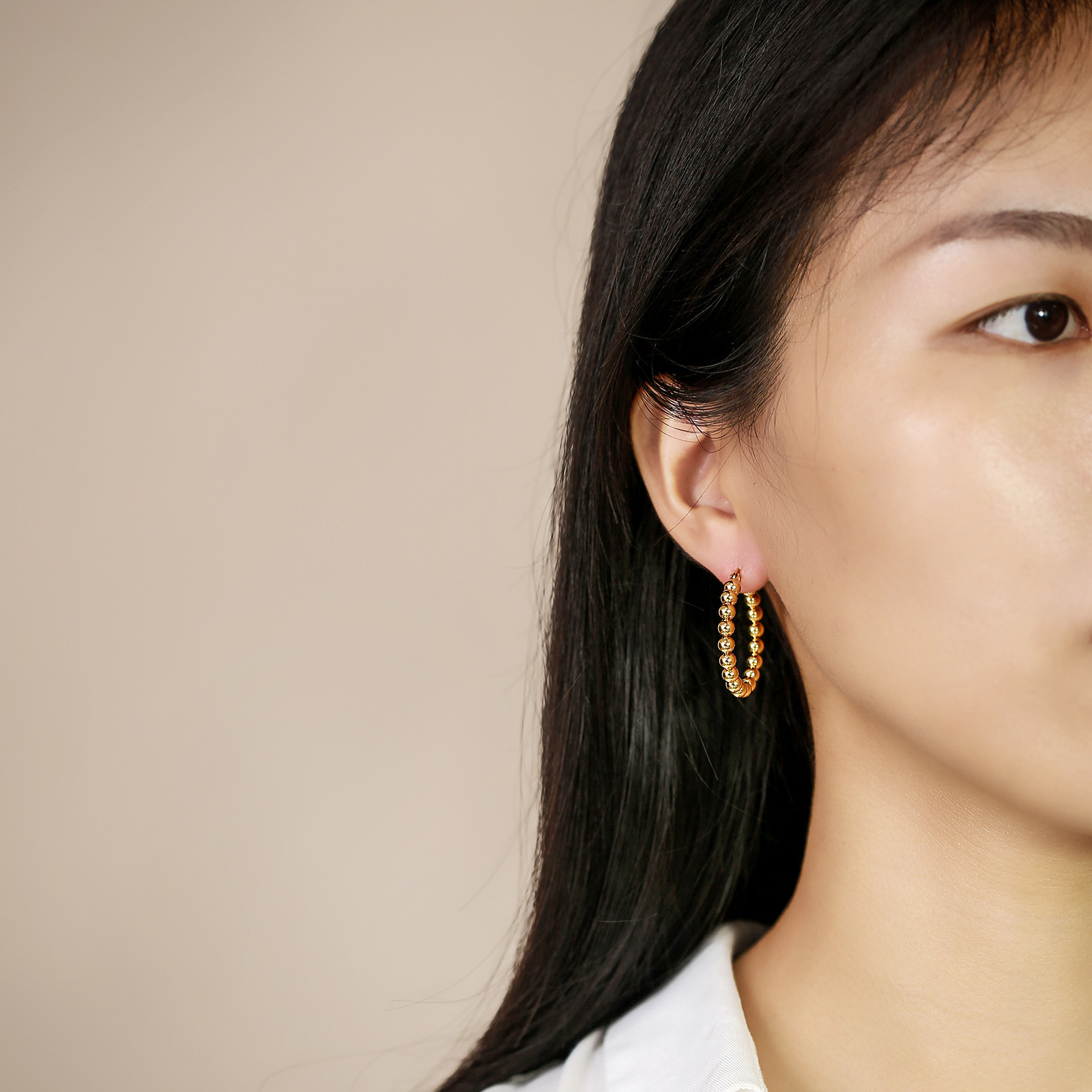 Simple Style U Shape Stainless Steel Earrings Plating Stainless Steel Earrings 1 Pair