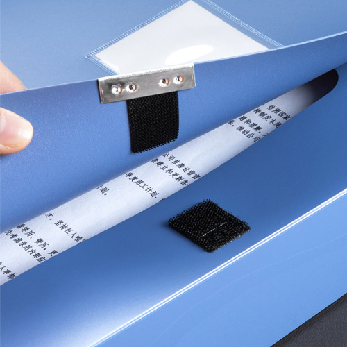 Deli file box A4 folder file box sticky thickened plastic information box storage bag information booklet 5603