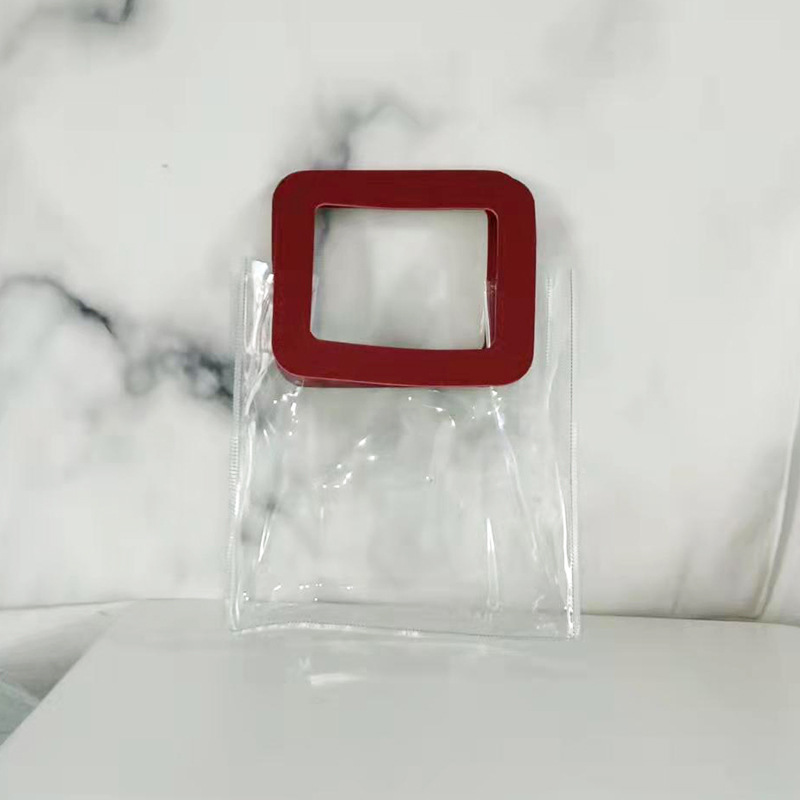 En stock bolso transparente ins estilo boda caramelo bolsa de regalo PVC bolsa de regalo de plástico LOGO