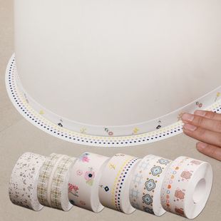 Bathroom Seam Stickers, Kitchen Mildew-Proof, Oil-Proof and Waterproof Toilet Corner Stickers, Acrylic Full Glue