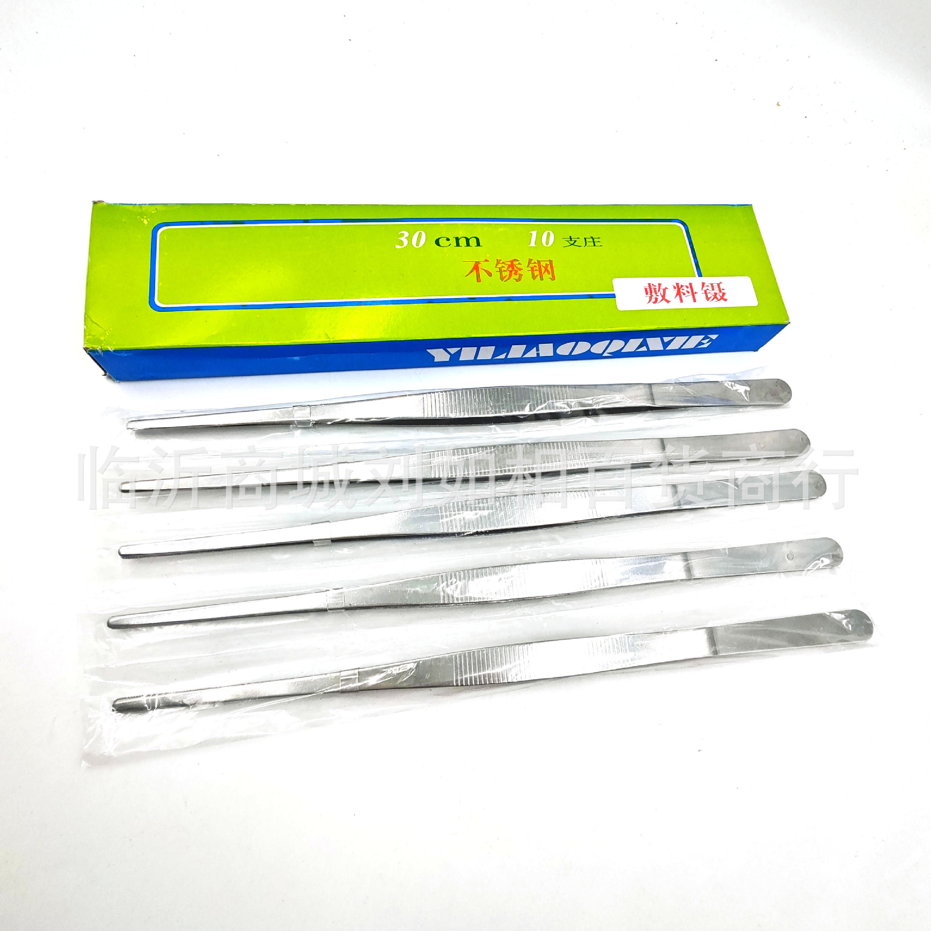 厂家现货批发 30cm加厚不锈钢镊子 30公分加长水草镊子夹蝎子镊子