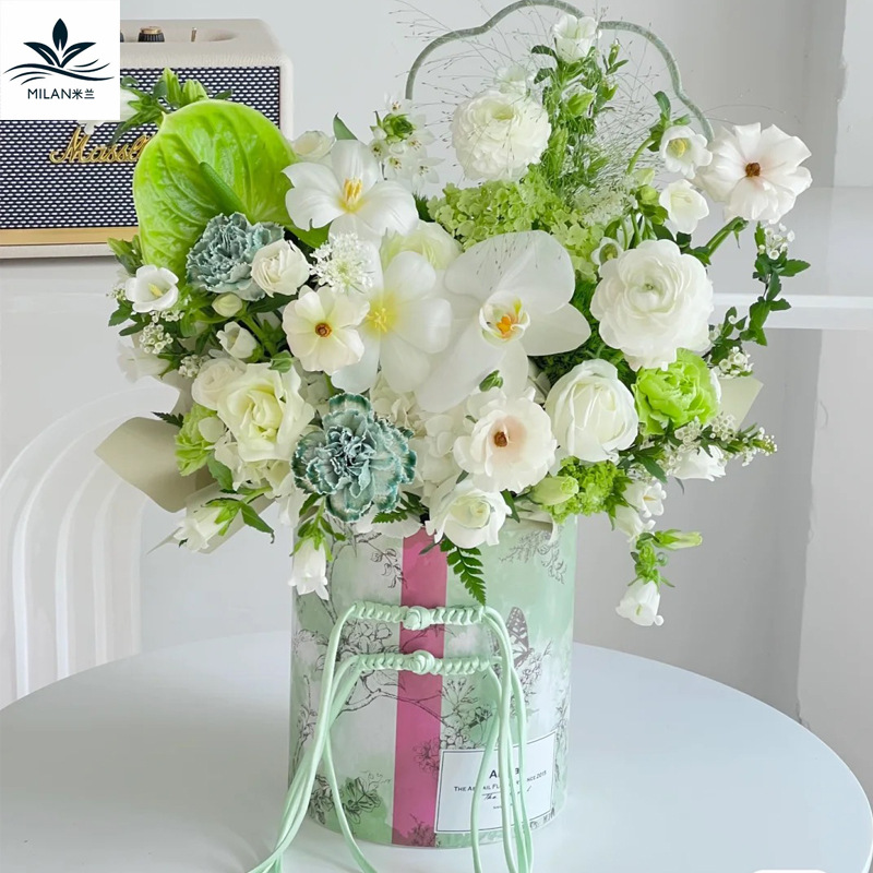 Día de la madre nuevo chino cheongsam cola larga hebilla hecha a mano DIY material estilo chanel ronda ramo botones decorativos