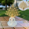 Golden phoenix tail headdress (glue dots)