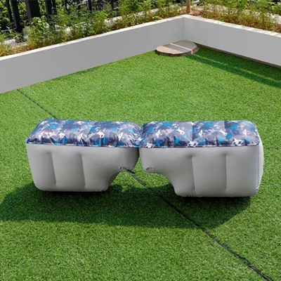 inflatable support foot pad for rest – Vehicle-mounted inflatable bed